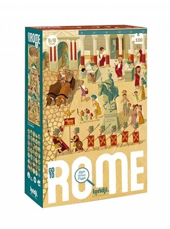 Caja de puzzle con una ilustración de la antigua Roma