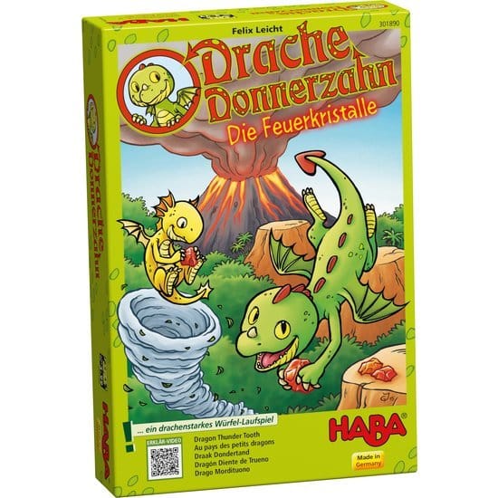 Embalaje del juego en el que aparece la ilustración de un dragón en un paisaje volcánico