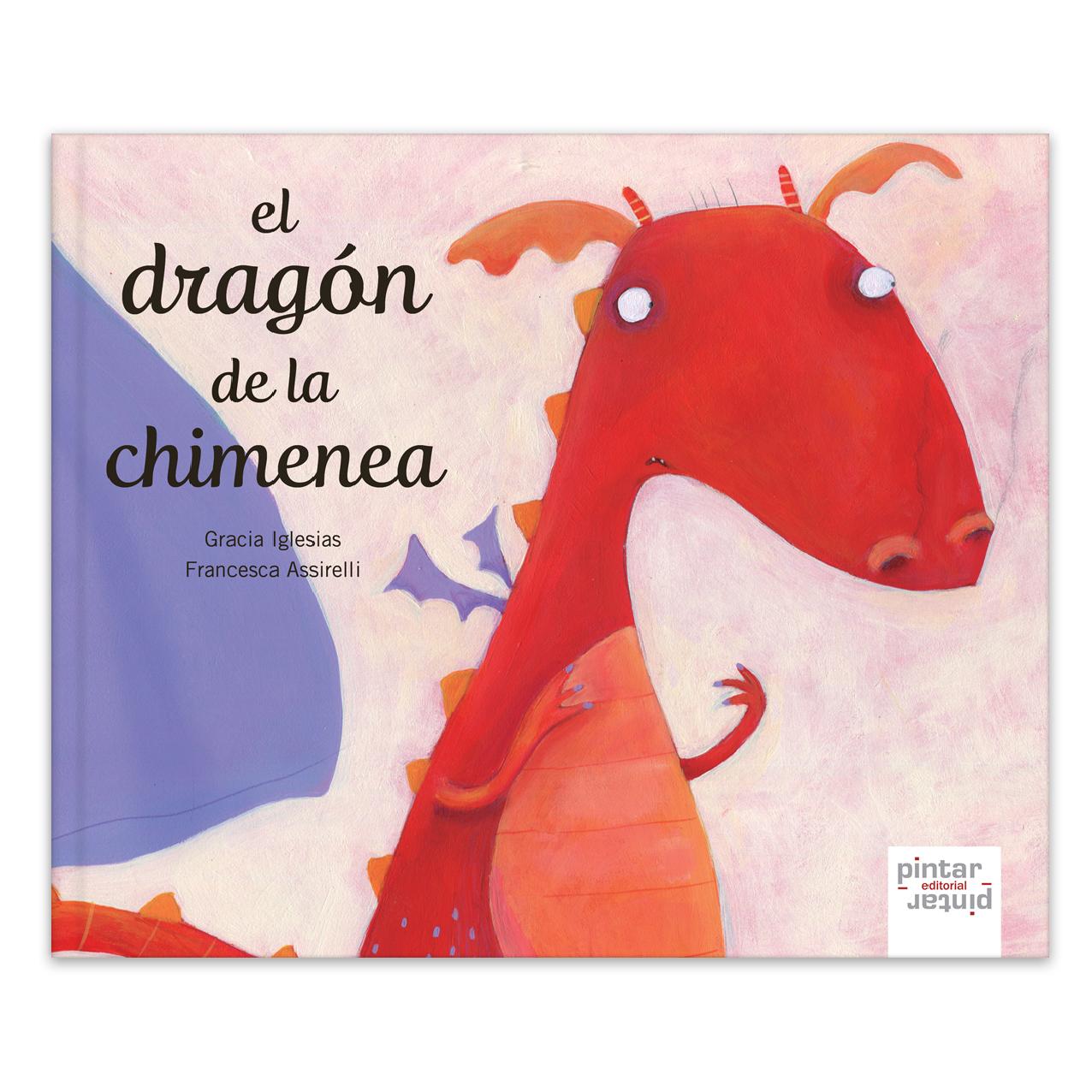 Portada del libro en el que aparece la ilustración de un dragón color naranja en grande