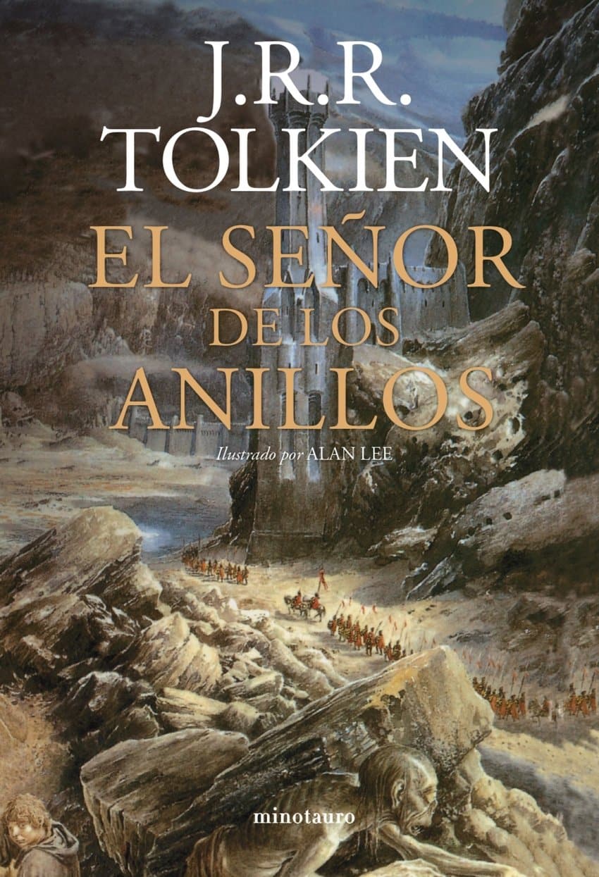 portada de una edición de "El señor de los anillos" de Tolkien.